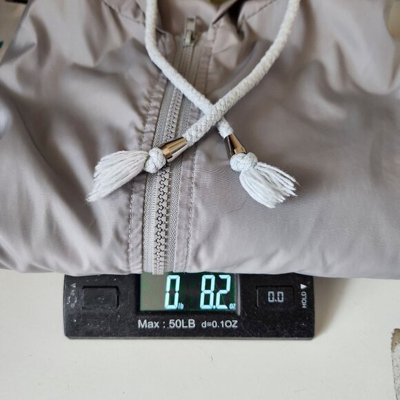 Hount Gray Hooded Lightweight Jacket With Drawstring & Zipper Closure EUC Sz XL - Picture 9 of 9